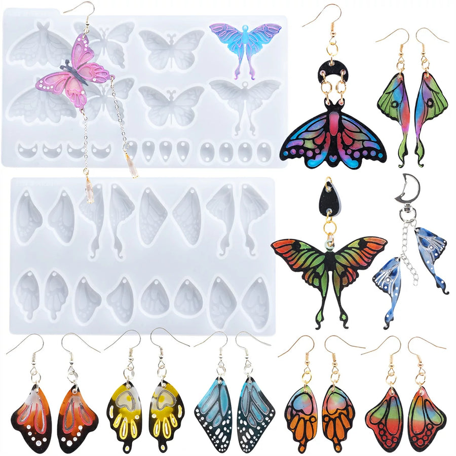 Let's Resin Butterfly Earring Resin Molds