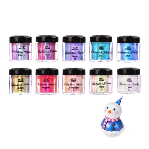 Let's Resin Chameleon Mica Powder Set - 10 Colors