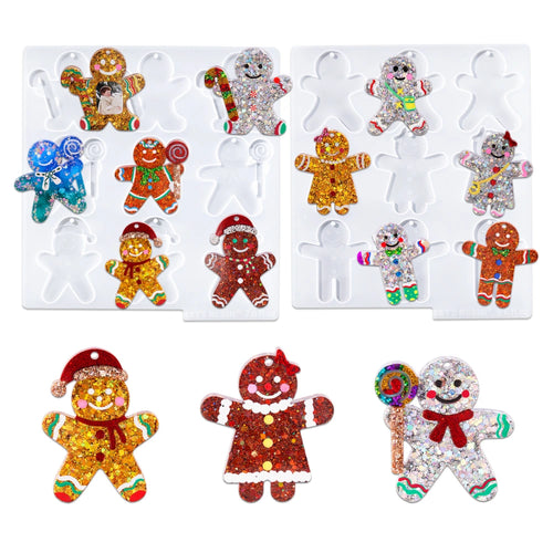 Let's Resin Christmas Gingerbread Man Resin Molds