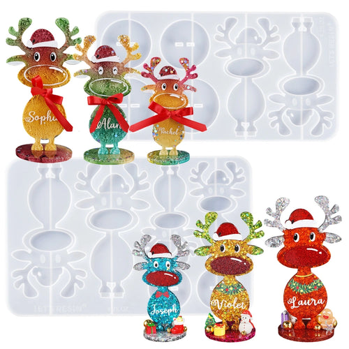 Let's Resin Christmas Reindeer Resin Molds