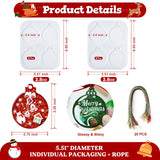 Let's Resin Round Christmas Ornament Resin Molds, view 3