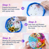 Let's Resin Dried Flowers & Foil Flakes – 88 Pcs Set for Resin Crafts, view 3