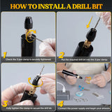 Let's Resin Electric Hand Drill Kit for Resin – 3-Jaw Chuck & Jewelry Accessories, view 6