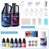 Let's Resin Epoxy Resin Crafting Kit with Dyes & Accessories – 1 Gallon, view 2