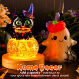 Let's Resin Ghost & Black Cat On Pumpkin Resin Molds, view 2