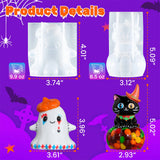 Let's Resin Ghost & Black Cat On Pumpkin Resin Molds, view 4