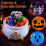 Let's Resin Ghost Pumpkin & Skull Halloween Mold Set, view 5