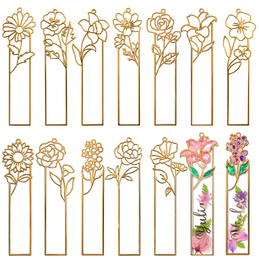 Let's Resin Gold Metal Bookmark Kit – BloomTop Series