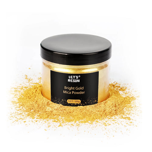 Let's Resin Pearlescent Mica Powder - Gold 100g