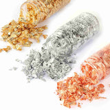 Let's Resin Gold Silver Copper Foil Flakes - 3 colors/each 3g, view 2