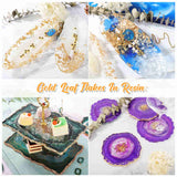 Let's Resin Gold Silver Copper Foil Flakes - 3 colors/each 3g, view 6