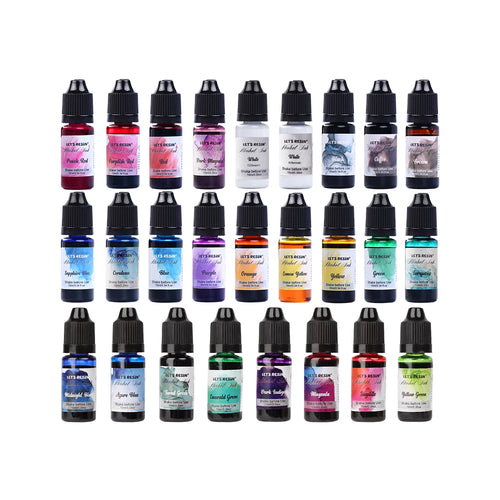 Let's Resin Highly Concentrated Alcohol Ink Set - 26 Colors