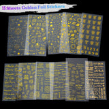 Let's Resin Holographic Resin Stickers Set – 26 Sheets Gold & Silver for Crafting, view 4
