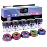 Let's Resin Intense Chameleon Mica Powder Set - 5 Colors, view 2