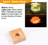 Let's Resin Wooden LED Display Light Base Set, view 3