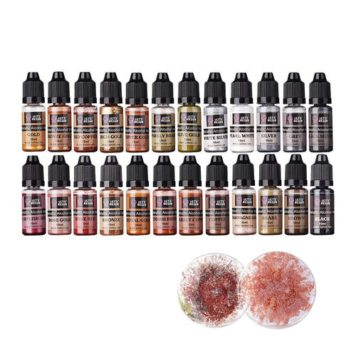 Let's Resin Metallic Alcohol Ink Set - 24 Colors