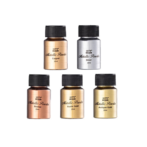 Let's Resin Metallic Mica Powder Set - 5 Colors