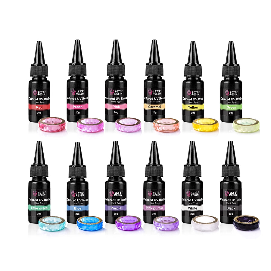 Let's Resin Multi-color UV Resin - 12 Colors