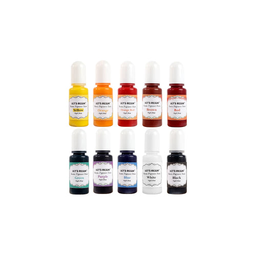 Let's Resin Palette Resin Pigment Paste Set - 10 Colors
