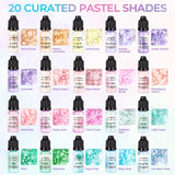 Let's Resin Pastel Alcohol Ink Set - 20 Colors, view 3