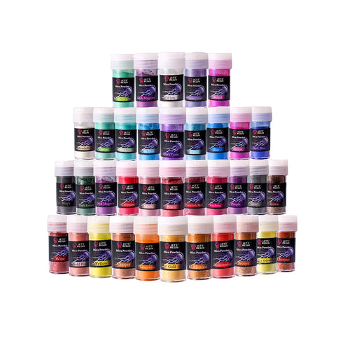 Let's Resin Pearlescent Mica Powder Set - 36 & 60 Colors