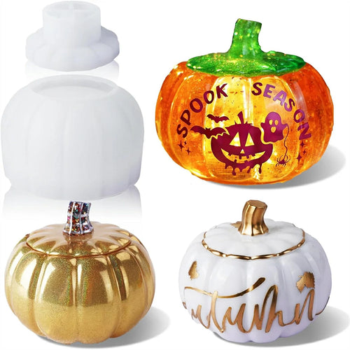 Let's Resin Pumpkin Jar Resin Molds
