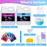 Let's Resin Epoxy Resin Crafting Kit with Mica Powder & Cups – 80 oz, view 2