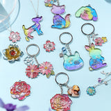 Let's Resin Silver Open Back Bezels - 37Pcs Metal Resin Keychain Making Kit, view 2
