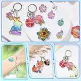 Let's Resin Silver Open Back Bezels - 37Pcs Metal Resin Keychain Making Kit, view 6