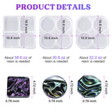 Let's Resin Deeper Geometric Shapes Coaster Resin Molds, view 5