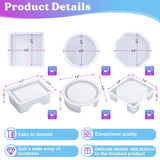 Let's Resin Geometric Shapes Coaster Resin Molds, view 5