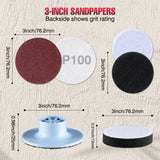 Let's Resin Sanding Disc & Sandpapers Set - 3 inch, view 5