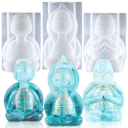 Let's Resin Sea Turtle in Yoga Pose Resin Molds
