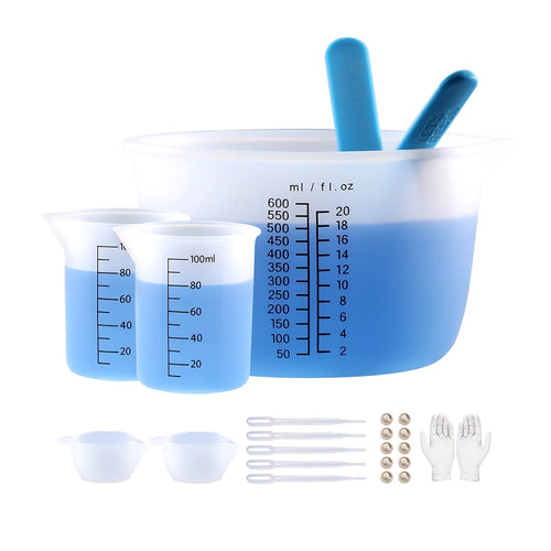 Let's Resin Large Silicone Measuring Cup Set