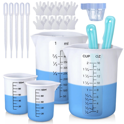 Let's Resin Silicone Measuring Cup Set
