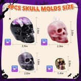 Let's Resin 4 Sizes Skull Resin Molds, view 3