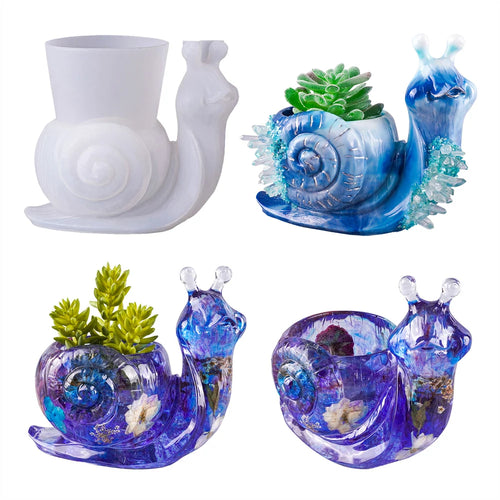 Let's Resin Snail Vase Resin Mold