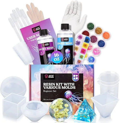 Let's Resin Sphere & Pyramid Resin All-in-one Kit