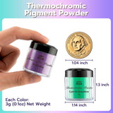 Let's Resin Thermochromic Mica Powder Set - 5 Colors, view 3