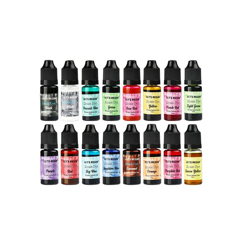 Let's Resin Translucent Concentrated Resin Dye Set - 16 Colors