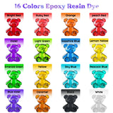 Let's Resin Translucent Concentrated Resin Dye Set - 16 Colors, view 2