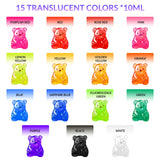 Let's Resin Translucent Resin Dye Set - 15 Colors, view 2