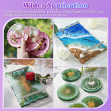 Let's Resin Wave Silver Handle Coaster Resin Molds, view 3