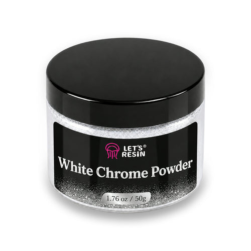 Let's Resin Mirror Chrome Powder - White