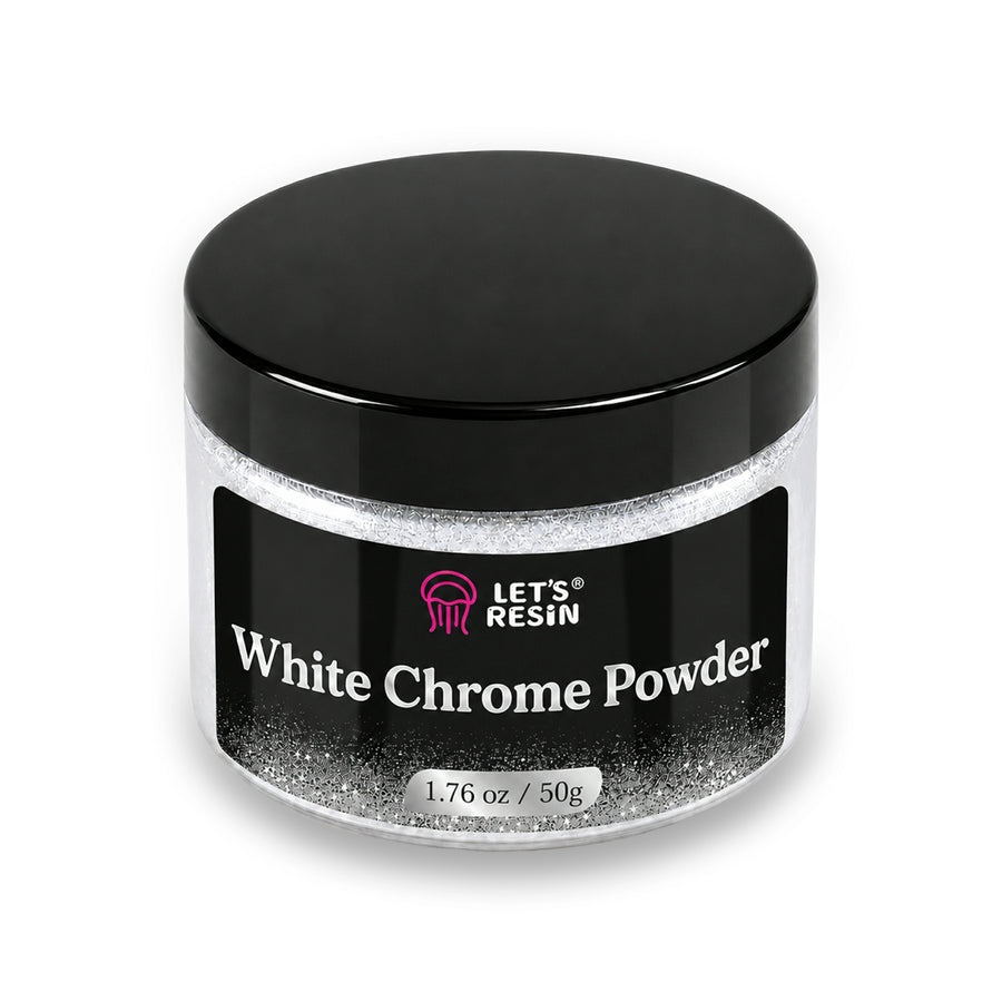 Let's Resin Mirror Chrome Powder - White