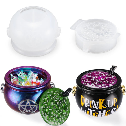 Let's Resin Witch Cauldron Resin Molds