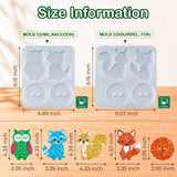 Let's Resin Woodland Animal Standee Resin Molds, view 6