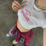 Litlookz Studio A Little Bit Spoiled Crop Top, view 4