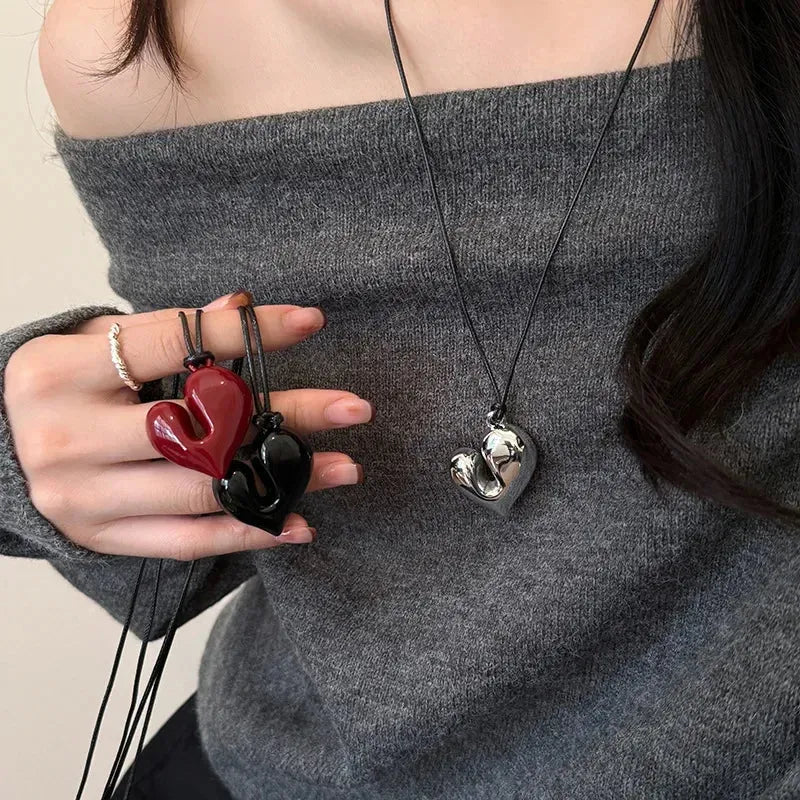 Litlookz Studio Abstract Heart Necklace