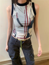 Litlookz Studio Abstract Printed Tank Top, view 2